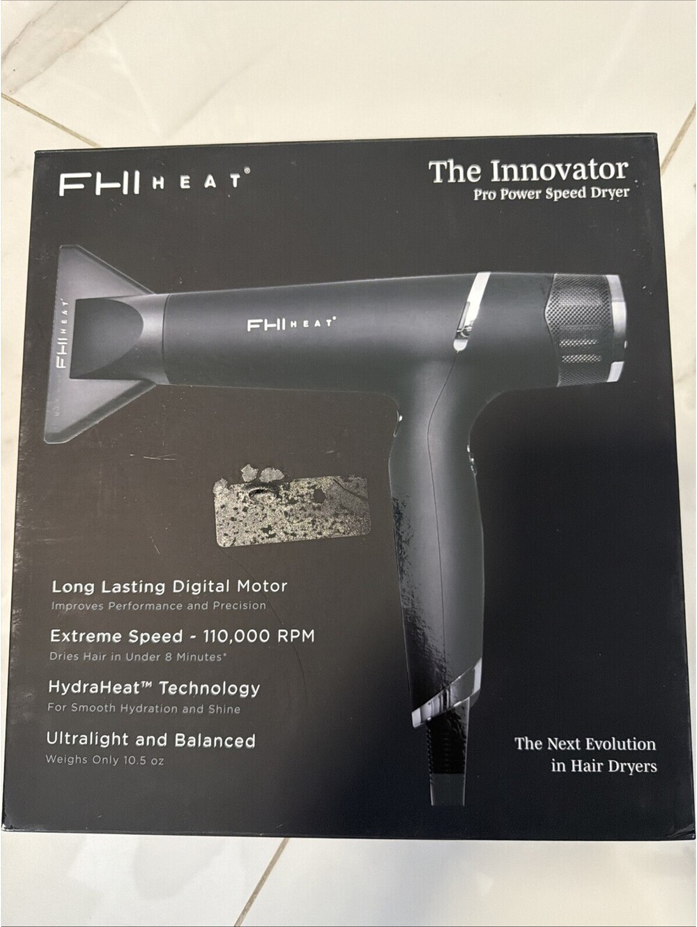 FHI Heat The Innovator Digital Salon Hair Dryer + The Curve 1" Pro Styling Iron